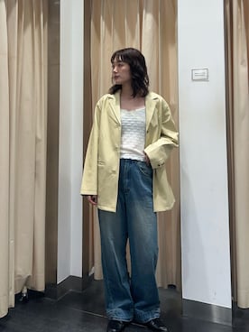 「KBF（ケイビーエフ）のアイテム（ジャケット/アウター）」を使った、こばさん（レディース・165cm）の秋コーディネート