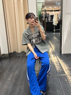 「アイテム（ベスト、シルバー系）」を使った、furi82さん（レディース・165cm）の夏コーディネート