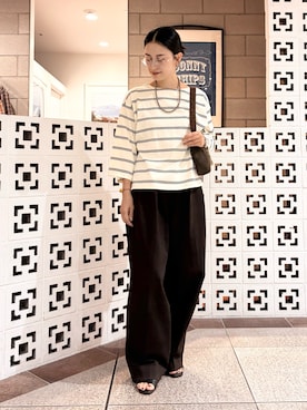 「URBAN RESEARCH Sonny Label（アーバンリサーチサニーレーベル）のアイテム（バッグ）」を使った、yokouchiさん（レディース・164cm）の夏コーディネート