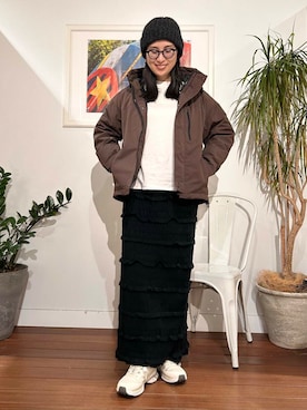 「イエベ」｜yokouchiさん（レディース・164cm）の冬コーディネート