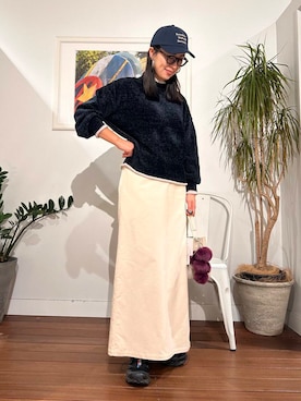「アイテム（チャーム）」を使った、yokouchiさん（レディース・164cm）の冬コーディネート