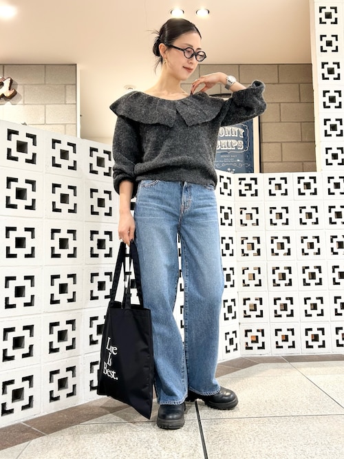 セール】『WEB限定』フリルカラーアゼニット（ニット/セーター