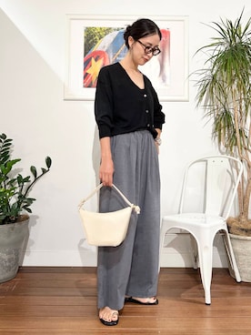 「URBAN RESEARCH Sonny Label（アーバンリサーチサニーレーベル）のアイテム（パンツ）」を使った、横内さん（レディース・164cm）の夏コーディネート