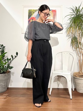 「URBAN RESEARCH Sonny Label（アーバンリサーチサニーレーベル）のアイテム」を使った、横内さん（レディース・164cm）の夏コーディネート