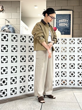 「URBAN RESEARCH Sonny Label（アーバンリサーチサニーレーベル）のアイテム（ジャケット/アウター）」を使った、yokouchiさん（レディース・164cm）の春コーディネート