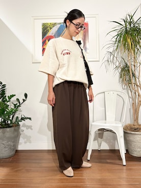 「アイテム（スウェット）」を使った、yokouchiさん（レディース・164cm・30代）の夏コーディネート