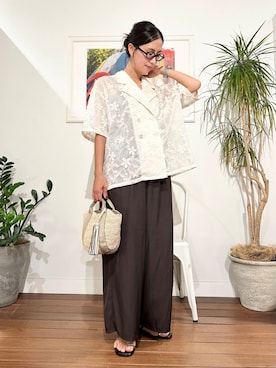 「骨格ナチュラル」｜yokouchiさん（レディース・164cm）の夏コーディネート