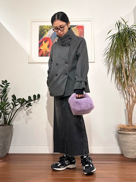「アイテム（トレンチコート）」を使った、yokouchiさん（レディース・164cm）の秋コーディネート