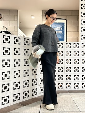 「アイテム（マフラー）」を使った、yokouchiさん（レディース・164cm）の秋コーディネート