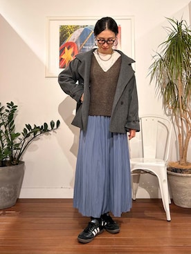 「アイテム（トレンチコート）」を使った、yokouchiさん（レディース・164cm）の秋コーディネート