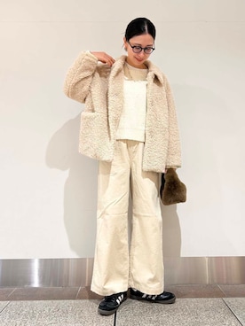 「寒い」｜「アイテム（ブルゾン）」を使った、yokouchiさん（レディース・164cm）の冬コーディネート