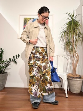 「URBAN RESEARCH Sonny Label（アーバンリサーチサニーレーベル）のアイテム（ブルゾン）」を使った、横内さん（レディース・164cm）の冬コーディネート