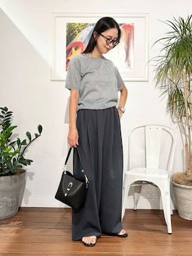 「URBAN RESEARCH Sonny Label（アーバンリサーチサニーレーベル）のアイテム（アクセサリー）」を使った、横内さん（レディース・164cm）の夏コーディネート