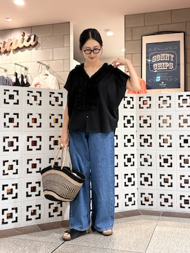「URBAN RESEARCH Sonny Label（アーバンリサーチサニーレーベル）のアイテム」を使った、yokouchiさん（レディース・164cm）の夏コーディネート