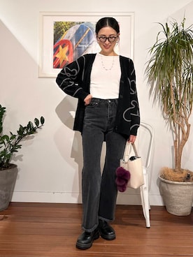 「アイテム（チャーム）」を使った、yokouchiさん（レディース・164cm）の冬コーディネート