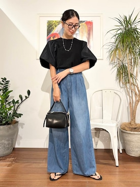 「URBAN RESEARCH Sonny Label（アーバンリサーチサニーレーベル）のアイテム」を使った、横内さん（レディース・164cm）の夏コーディネート