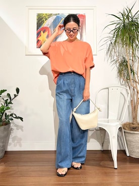 「NICOLAS LAINAS（ニコラスライナス）のアイテム」を使った、yokouchiさん（レディース・164cm）の夏コーディネート