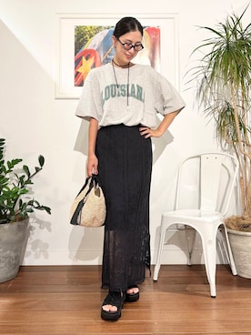 「骨格ナチュラル」｜yokouchiさん（レディース・164cm）の夏コーディネート