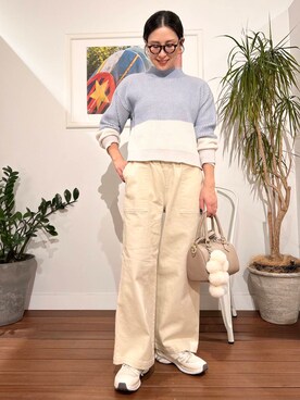 「アイテム（チャーム）」を使った、yokouchiさん（レディース・164cm）の冬コーディネート