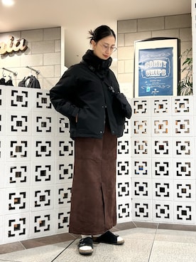 「冬の注目アウター」｜「アイテム（ジャケット/アウター）」を使った、yokouchiさん（レディース・164cm）の秋コーディネート