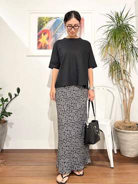 「URBAN RESEARCH Sonny Label（アーバンリサーチサニーレーベル）のアイテム」を使った、横内さん（レディース・164cm）の夏コーディネート