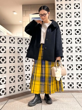 「アイテム（チャーム）」を使った、yokouchiさん（レディース・164cm）の冬コーディネート