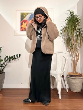 「寒い」｜「アイテム（ブルゾン）」を使った、yokouchiさん（レディース・164cm）の秋コーディネート