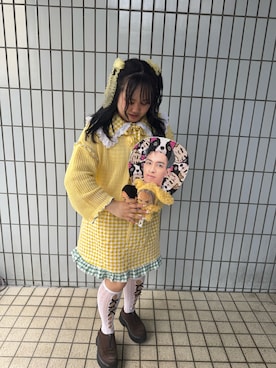 「tutuanna（チュチュアンナ）のアイテム」を使った、ろくみさん（レディース・155cm）の春コーディネート