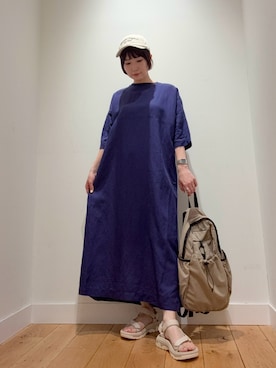 「URBAN RESEARCH DOORS（アーバンリサーチドアーズ）のアイテム（キャップ）」を使った、abeさん（レディース・158cm）の春コーディネート