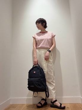 「URBAN RESEARCH DOORS（アーバンリサーチドアーズ）のDANTON　PEUPLIERS17（バックパック/リュック、ブラック系）」を使った、abeさん（レディース・158cm）の春コーディネート