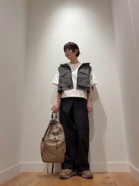 「SMELLY（スメリー）のアイテム」を使った、abeさん（レディース・158cm）の夏コーディネート