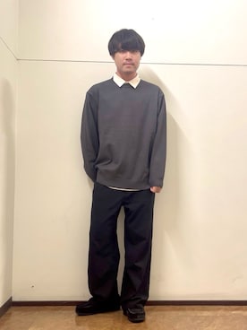 「ITEMS URBANRESEARCH（アイテムズ アーバンリサーチ）のアイテム（シャツ/ブラウス）」を使った、Shionさん（メンズ・171cm）の秋コーディネート