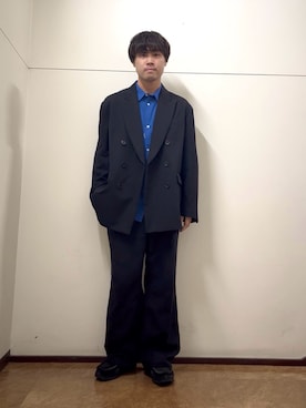 「ITEMS URBANRESEARCH（アイテムズ アーバンリサーチ）のアイテム（シャツ/ブラウス）」を使った、Shionさん（メンズ・171cm）の秋コーディネート