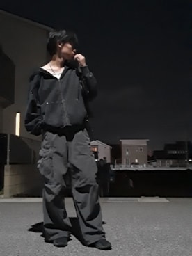 「アイテム（パーカー）」を使った、ARaYaさん（メンズ・171cm・10代）の秋コーディネート