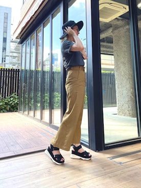 「ing（イング）のアイテム（シューズ）」を使った、ぱるさん（レディース・162cm）の夏コーディネート