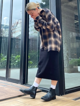 「ing（イング）のアイテム（シューズ）」を使った、ぱるさん（レディース・162cm）の秋コーディネート