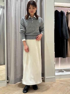 「ナロースカート」｜SHIHOさん（レディース・162cm）の秋コーディネート