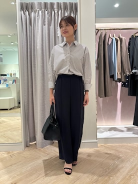 「スキッパーシャツ」｜SHIHOさん（レディース・162cm）の秋コーディネート