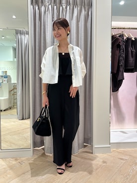 「アイテム（オールインワン・サロペット）」を使った、SHIHOさん（レディース・162cm・30代）の夏コーディネート