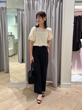 「オンオフ兼用」｜「アイテム（ブレスレット）」を使った、SHIHOさん（レディース・162cm）の夏コーディネート