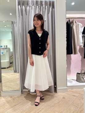 「フレア」｜SHIHOさん（レディース・162cm）の夏コーディネート