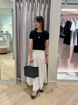 「NICOLAS LAINAS（ニコラスライナス）のアイテム」を使った、SHIHOさん（レディース・162cm）の春コーディネート