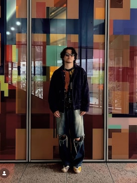 「WACKO MARIA（ワコマリア）のアイテム」を使った、CURACHI(クラチ)　さん（メンズ・174cm）の冬コーディネート