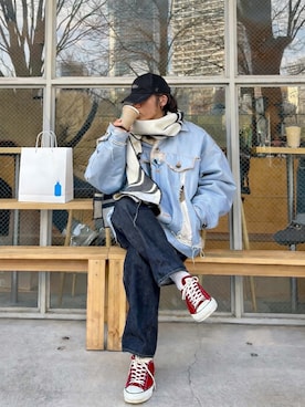 「kolor（カラー）のアイテム」を使った、CURACHI(クラチ)　さん（メンズ・174cm）の冬コーディネート