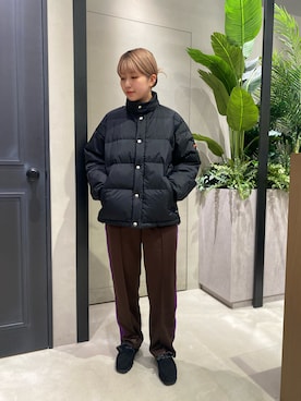 「アウトドアミックス」｜「アイテム（モカシン/デッキシューズ）」を使った、ユウチャンさん（レディース・161cm）の秋コーディネート