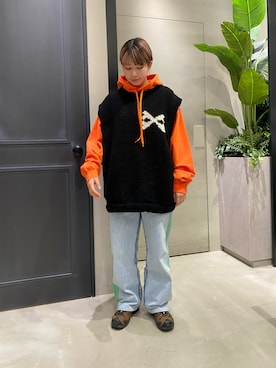 「chaosfishingclub」｜ユウチャンさん（レディース・161cm）の秋コーディネート