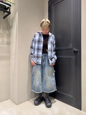 「BEAVER（ビーバー）のアイテム」を使った、ユウチャンさん（レディース・161cm）の春コーディネート