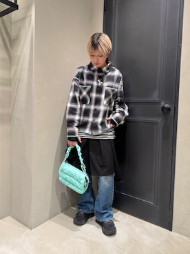 「BEAVER（ビーバー）のアイテム」を使った、ユウチャンさん（レディース・162cm）の冬コーディネート