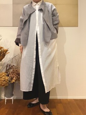「POU DOU DOU（プードゥドゥ）のアイテム（ジャケット/アウター）」を使った、hana☆さん（レディース・153cm）の春コーディネート