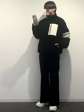 「ETELIO（エテリオ）のアイテム（その他アウター）」を使った、よかぜ。さん（メンズ・173cm）の秋コーディネート